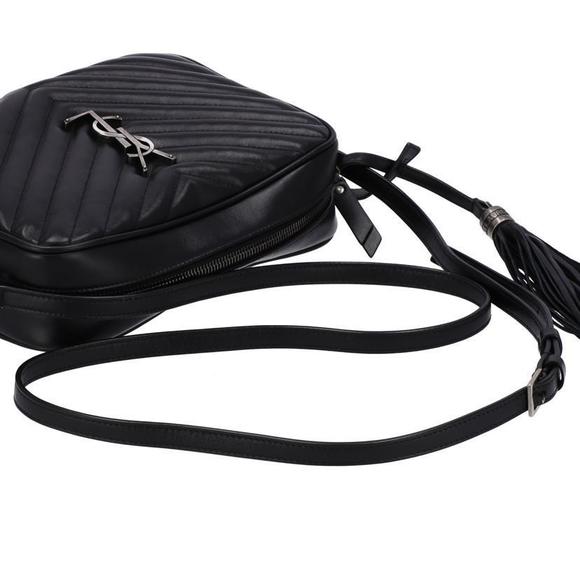 Yves Saint Laurent Lou Shoulder Fringe Logo Camera Bag - Picture 4 of 10